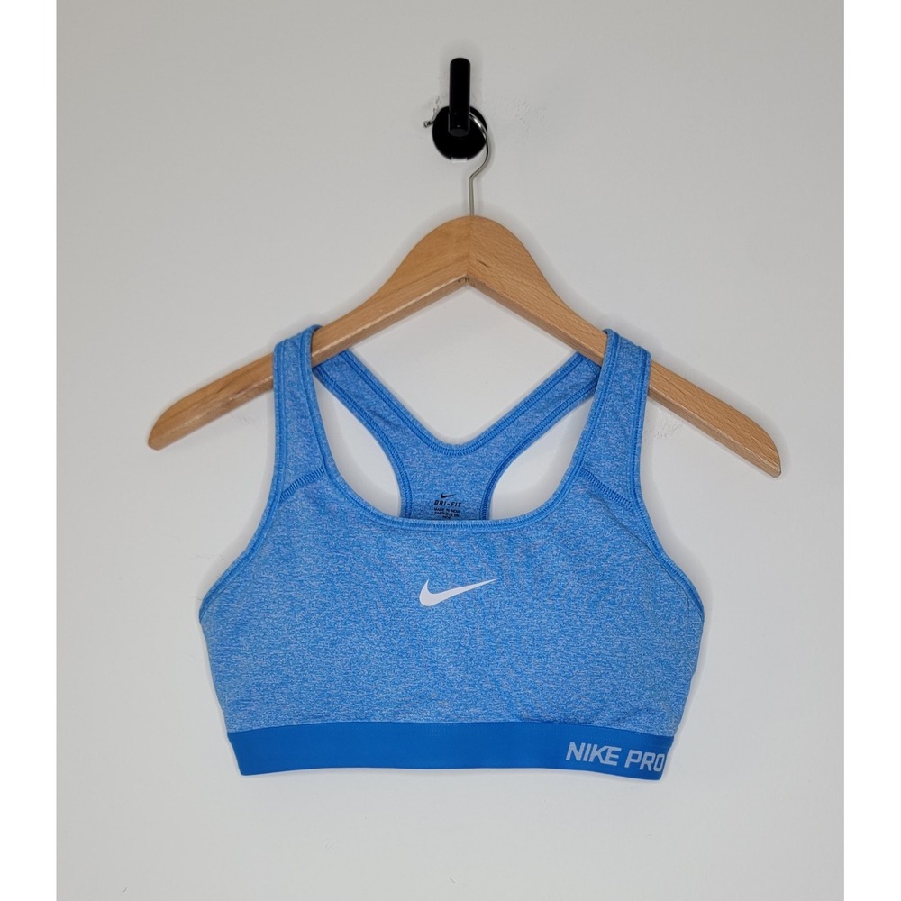 Nike Dri-Fit Racerback Sports Bra Women's Size Medium Blue